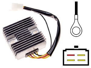 CARR091 - Suzuki GS Voltage regulator rectifier (32800-49420 -43400 -34210 -43X51 -471V0) - Clique na Imagem para Fechar